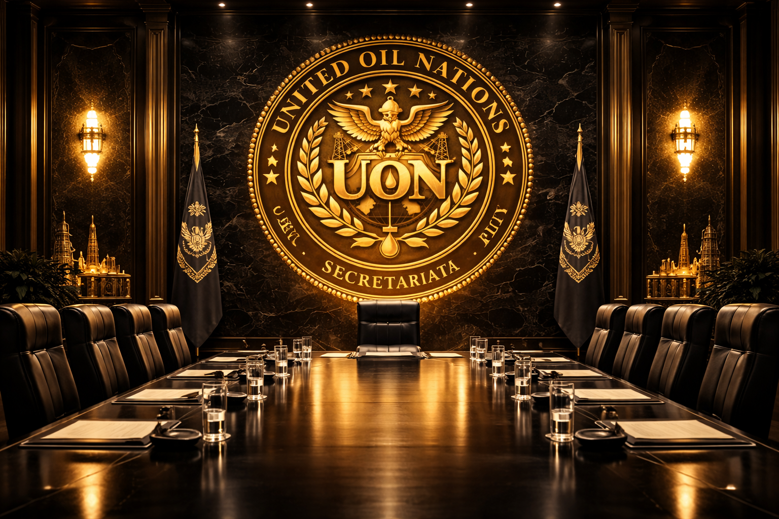 United Oil Nations summit chamber